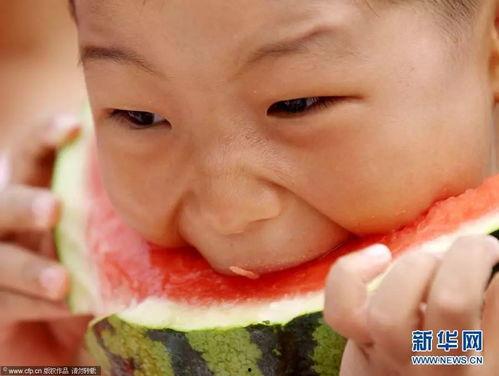 吃瓜表情包小孩,吃瓜表情包小孩的欢乐时光  第3张